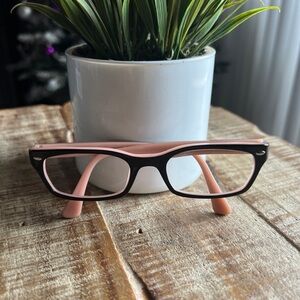 Ray-Ban Black and Pink Glasses